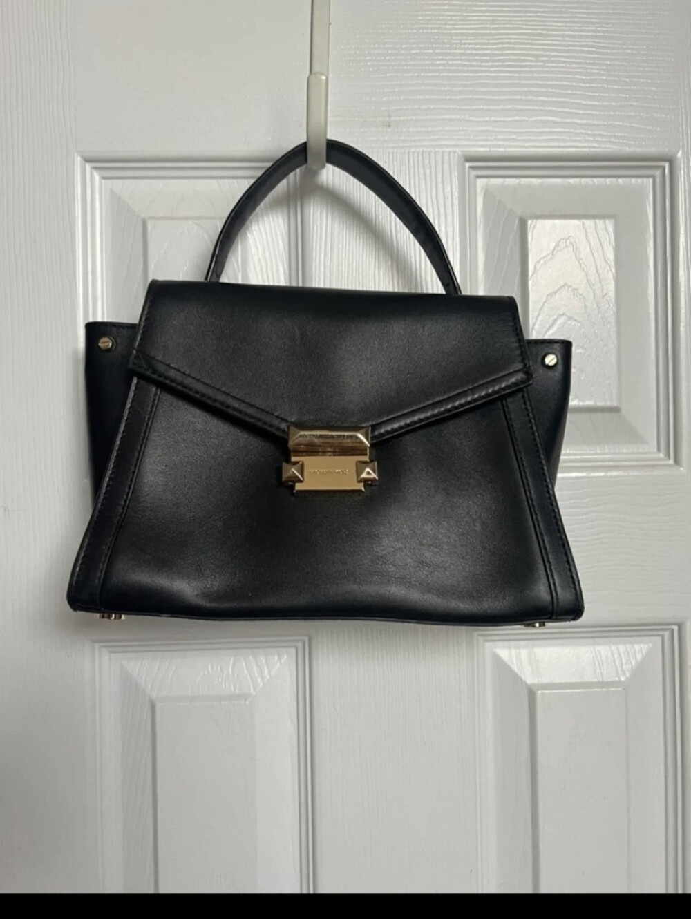 Black Leather Crossbody